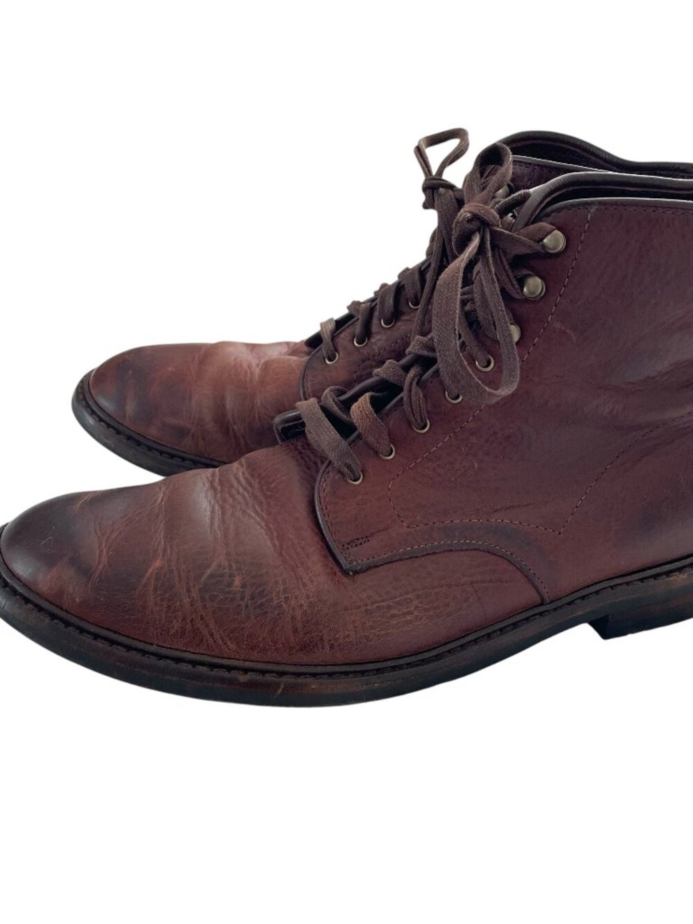 Allen Edmonds Higgins Mill Dress Boots Size 12 Mens Brown Leather Lace Up